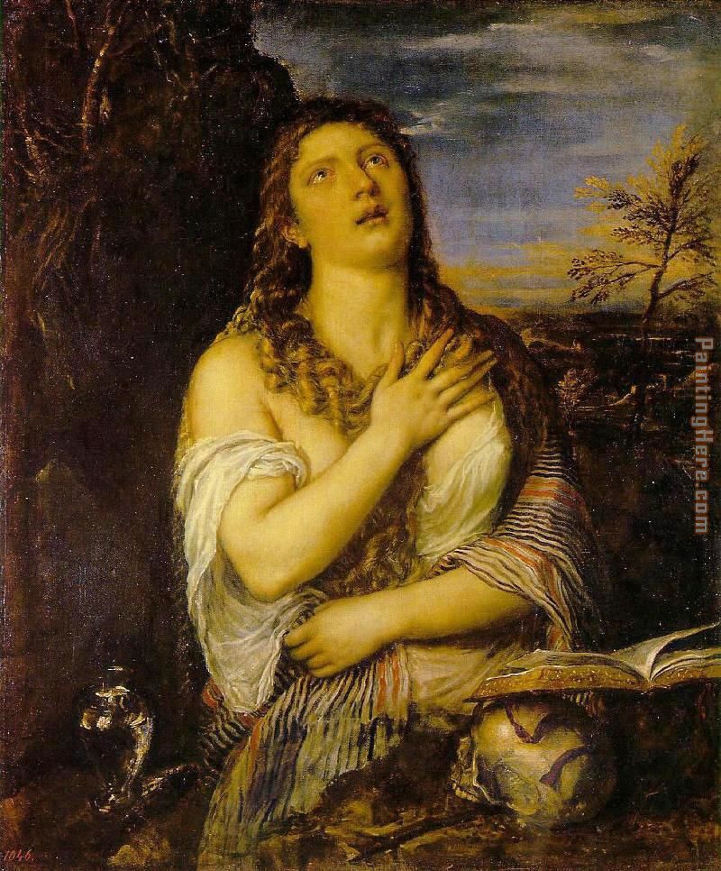 Penitent Mary Magdalen By Titian